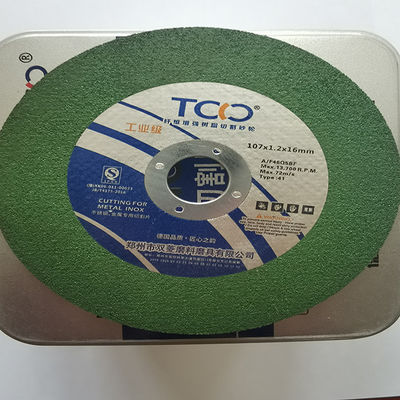 品質  72m/S Abrasive Cut Off Wheel Inox Stainless Steel Side Grinder Disc 107x1.2x16mm 工場