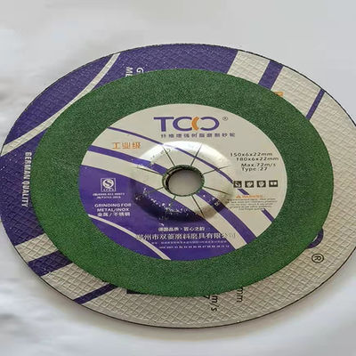 品質  150mm 6mm Resin Cutting Disc TCO Metal Inox Grinding Wheel Sharpness 工場